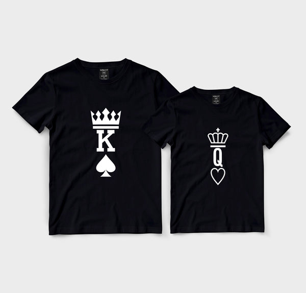 K spades & Q heart crown